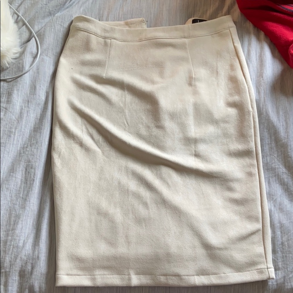 Lulus suede pencil skirt